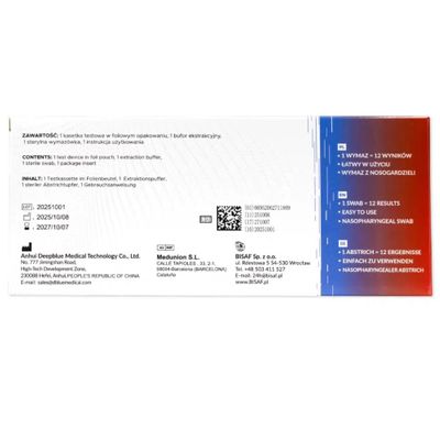 Combo 12in1 met Pneumokokken + Legionella + Kinkhoest | Verpakking (1 test) 