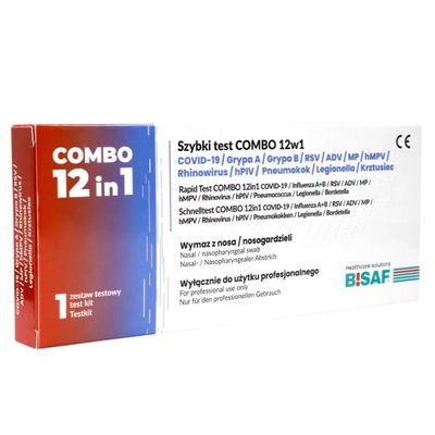 Combo 12in1 met Pneumokokken + Legionella + Kinkhoest | Verpakking (1 test) 