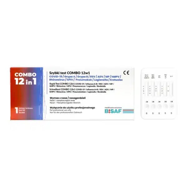 Combo 12in1 met Pneumokokken + Legionella + Kinkhoest | Verpakking (1 test) 