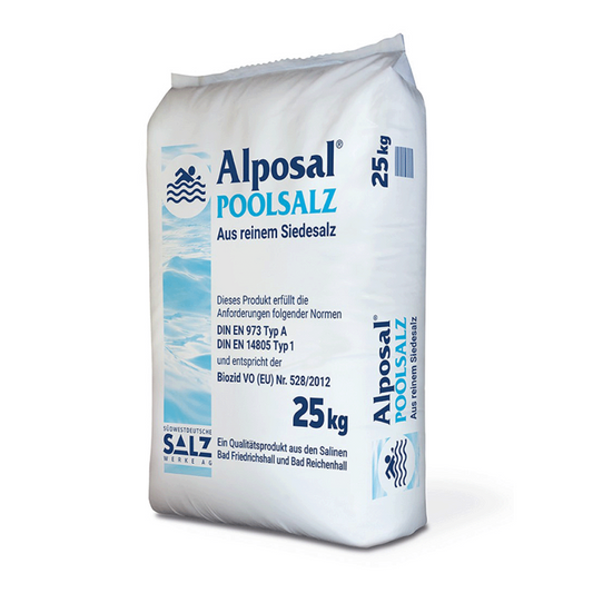 Alposal zwembad Zout Zuiver kokend zout 99,9% | Zak (25 kg)