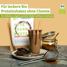 Biologische vegan eiwitpoeder chocolade zonder soja
