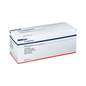 Een rechthoekige wit-blauwe doos met het opschrift „BSN Comprilan®“ van BSN Medical GmbH bevat een textiel-elastische korte rekverband met de afmetingen 10 cm x 5 m. Ideaal voor flebologische indicaties, de doos bevat productdetails en is veilig afgesloten.