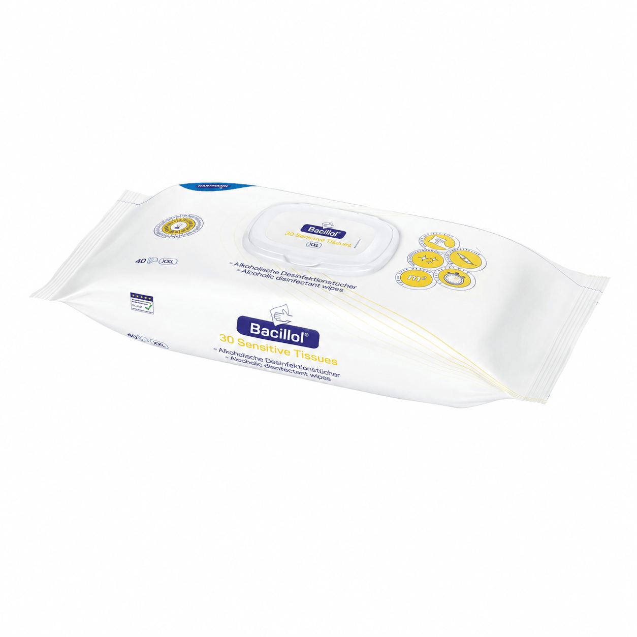 Hartmann Bacillol 30 Sensitive Tissues desinfectiedoekjes | Verpakking (40 stuks)