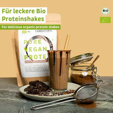 Biologische vegan eiwitpoeder chocolade zonder soja