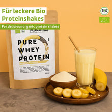 Biologische weiproteïnepoeder banaan