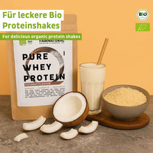 Biologische weiproteïnepoeder kokosnoot