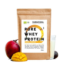Biologische weiproteïnepoeder mango