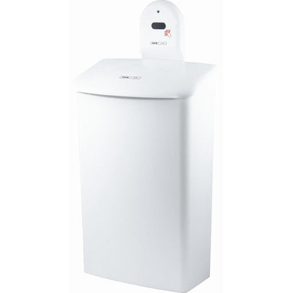 De CWS ParadiseLine wandhouder voor Hygienebox 575000 is een witte, rechthoekige houder van CWS, ontworpen voor handsfree gebruik met compatibele hygiëneboxen.