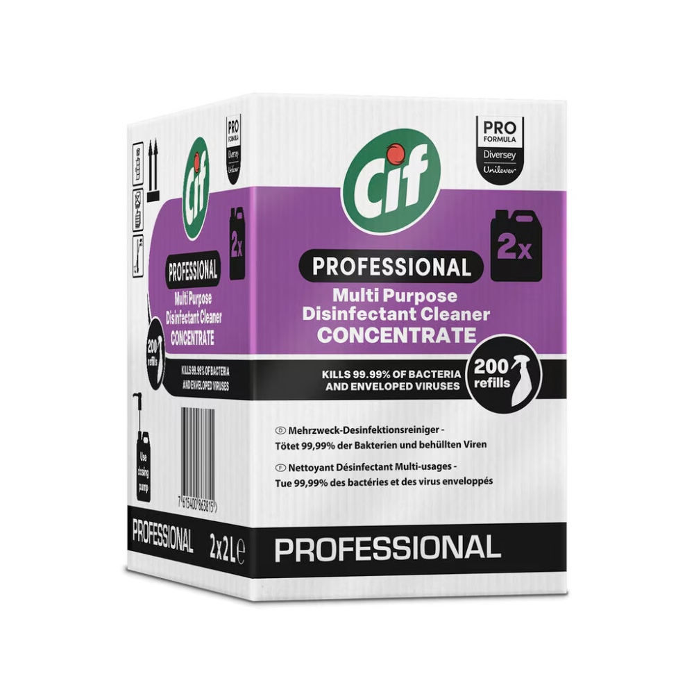 Cif Professionele geconcentreerde multifunctionele desinfecterende reiniger | Jerrycan (2 l)