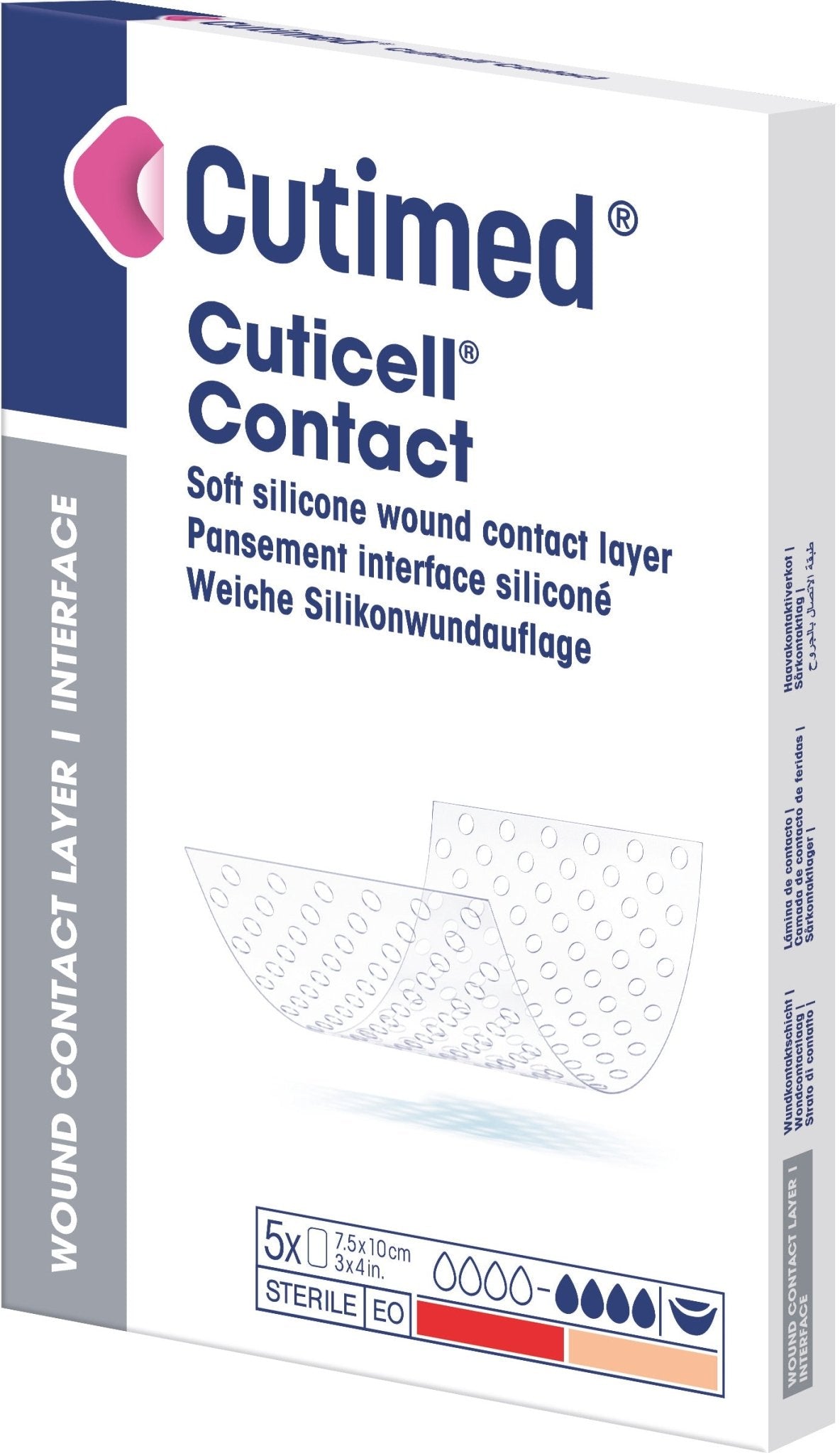 Cutimed® Cuticell® Contact 10 x 18 cm 5 stuks | Pak (5 stuks)