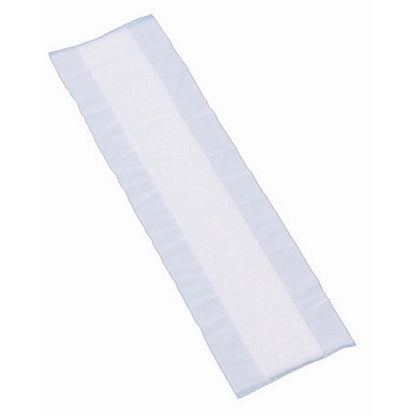 De TASKI flortex V3 stofdoek van Diversey Deutschland GmbH & Co. OHG is een rechthoekige witte mop met lichtblauwe randen van hoogwaardig materiaal - perfect voor grondige oppervlaktereiniging.