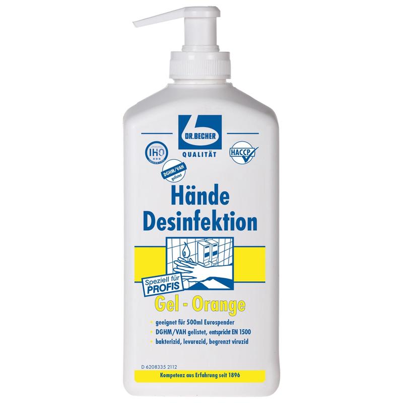 Dr. Becher Handen desinfection gel oranje - 500 ml | Pack (500 ml)
