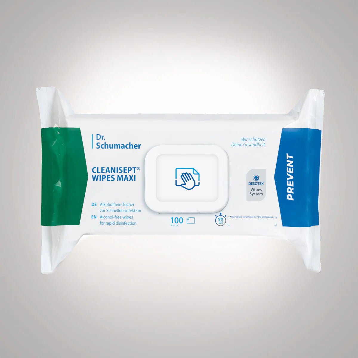 Dr. Schumacher CleanIsept® doekjes maxi desinfectiedoeken | Pakket (100 handdoeken)
