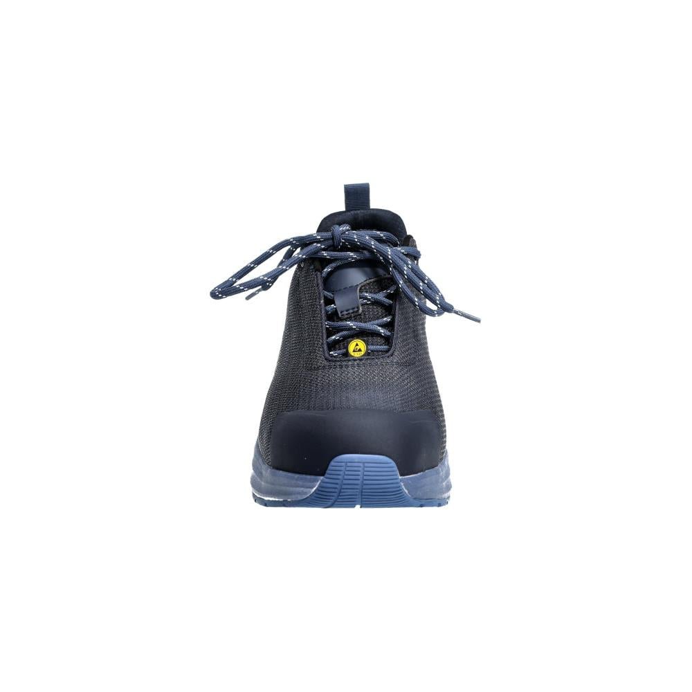 Veiligheidsschoenen S1PS, veiligheidsschoenen met veters S1PS, zwart-blauw