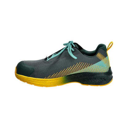 Veiligheidsschoenen S1PS, veiligheidsschoenen met veters S1PS, bosgroen/zongeel