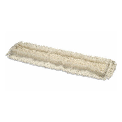 De Arcora FEUCHTWISCHMOPP van Arcora International GmbH is een rechthoekige, crèmekleurige microvezel dweilkop met rafelige randen op een witte achtergrond.