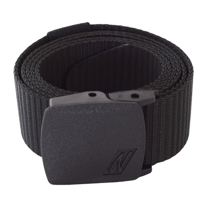 NITRAS riem met kunststof gesp, zwart Polyester: 100% | Pak (1 stuk)