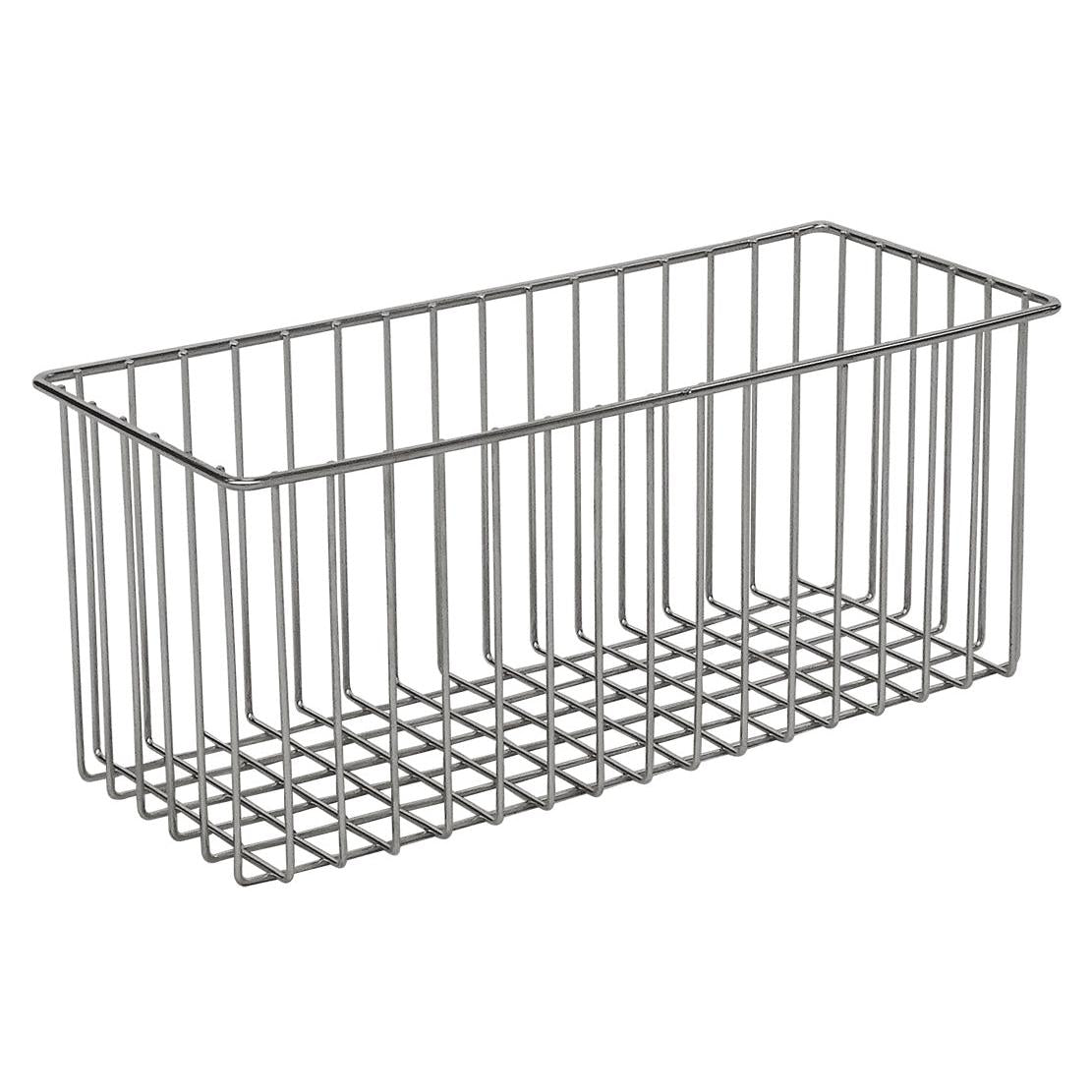 De Novocal draadmand van roestvrij staal (inclusief bevestigingsmateriaal) is ideaal voor kastorganisatie. Het eenvoudige rasterontwerp wordt gepresenteerd op een witte achtergrond. De verpakking bevat 1 stuk.