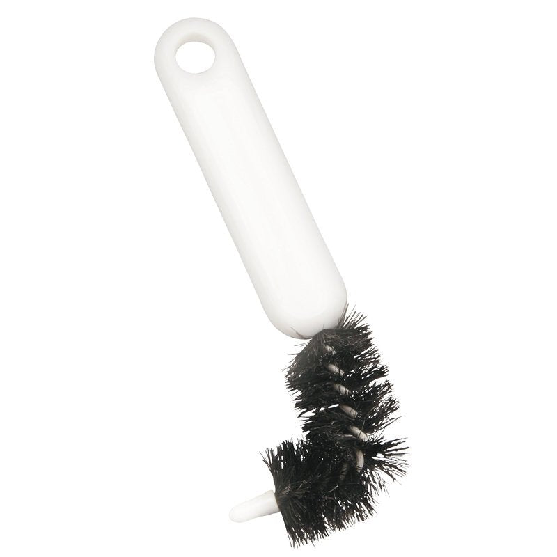De BORSTI WASCHBECKENÜBERLAUFBÜR. REINE BORSTE, WEICH, 130Xø 25MM van Haug Bürsten KG is ideaal voor de sanitaire reiniging en dankzij de zachte borstels en het ergonomische ontwerp perfect voor het reinigen van moeilijk bereikbare gebieden in de wastafel, zoals bijvoorbeeld overloopopeningen.