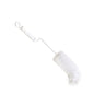 De Haug Bürsten KG BABYFLESBORSTEL, NYLON 6.0 WIT, ø0,35mm zacht, 310xø50mm heeft een witte zachte nylonborstelkop met gedraaide metalen steel en kunststof handvat met ophanggat - ideaal voor het eenvoudig reinigen van babyflessen.