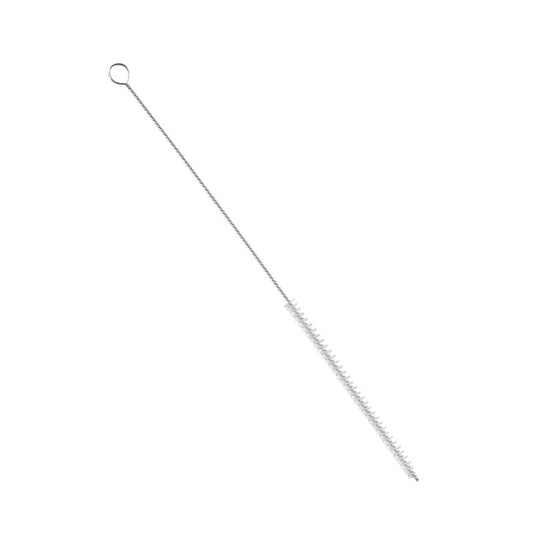 Die Haug Bürsten KG ROHRBÜRSTE, NYLON 6.0 TRANSP., ø0,10MM WEICH, 505Xø12X225MM verfügt über weiche Borsten und einen gedrehten Drahtgriff mit Schlaufe zur präzisen Reinigung von engen Rohren. Ideal als sanfte, aber effektive Nylonrohrbürste.