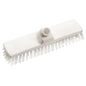 De WISSER, PBT TRANSPARANT ø 0,50MM HARD 300X70X30MM van Haug Bürsten KG met stijve borstelharen en centrale schroefdraad voor steelbevestiging is te zien op een eenvoudige witte achtergrond.