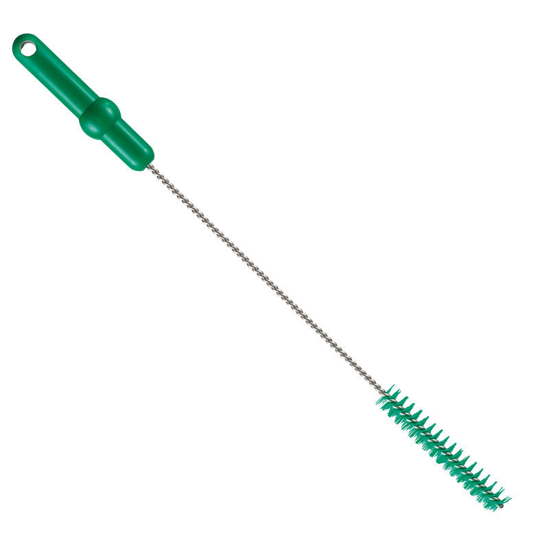 De ROHRBÜRSTE ø 0,50MM HART 500Xø 20MM van Haug Bürsten KG heeft een lange metalen steel en borstelharen voor de grondige reiniging van smalle flessen of containers, wat het tot een veelzijdige reinigingsborstel maakt.