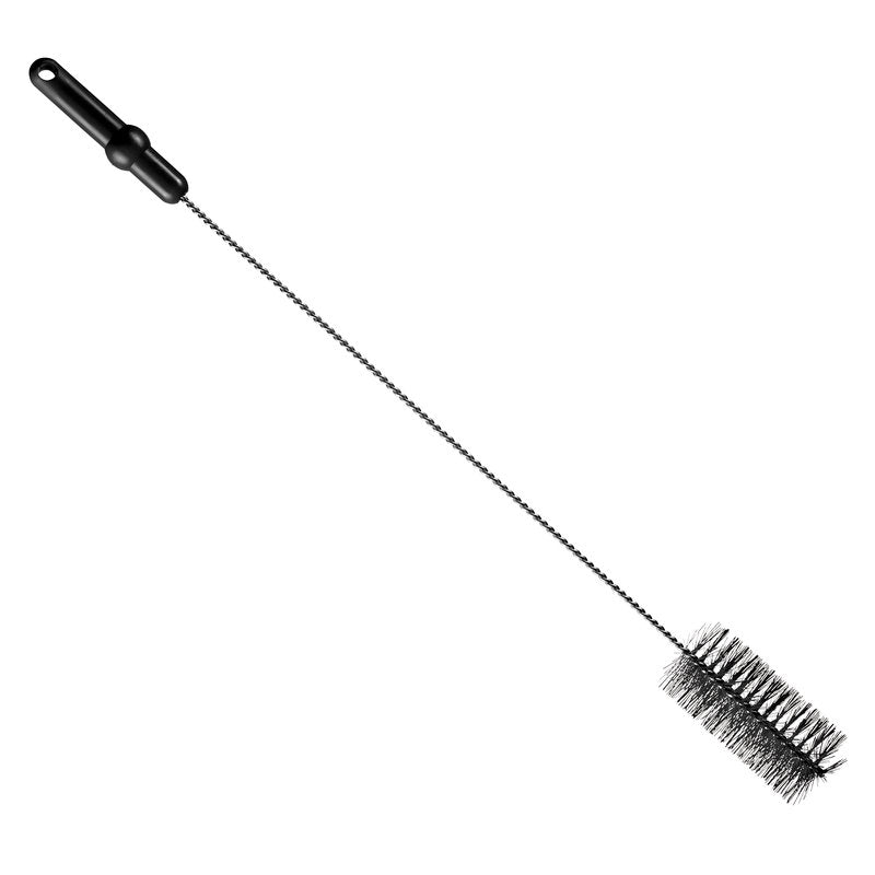 De BUISBORSTEL, ø 0,50MM MEDIUM 700Xø 60MM van Haug Bürsten KG heeft een zwart kunststof handvat en stijve borstelharen, ideaal voor het reinigen van flessen of buizen. De cilindrische borstelkop met een diameter van 50 mm reinigt moeiteloos smalle ruimtes.