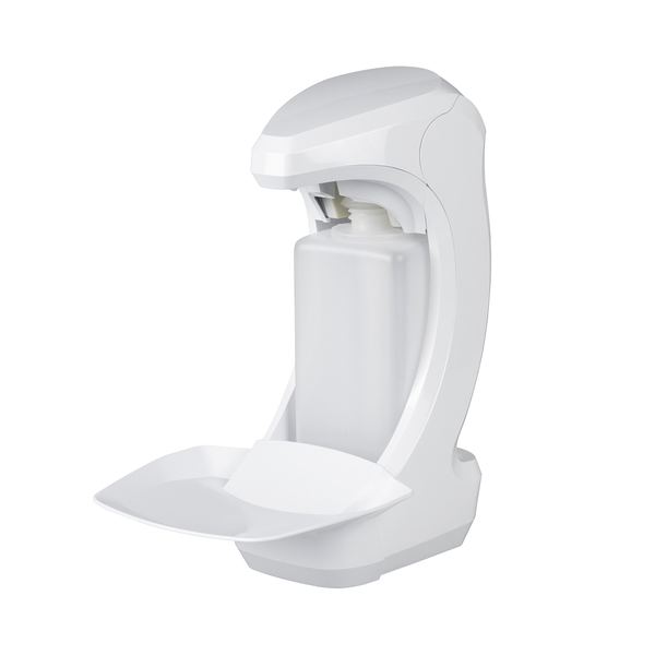 De Kiehl Ophardt RX 5T Touchless van Johannes Kiehl KG is een witte, wandgemonteerde dispenser voor 500 ml EURO-flessen van kunststof met achterwand en lekbak. De voorkant is geopend voor eenvoudige controle en navulling. Inclusief batterijen.