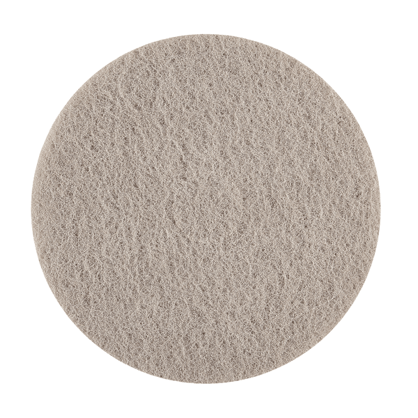 Afgebeeld is een rond, plat Kiehl Litho-Pad 4.0 17 inch (43,2 cm) van Johannes Kiehl KG met een lichtgrijs, gestructureerd oppervlak van bovenaf; ideaal voor professionele reiniging. De verpakking bevat 5 stuks.