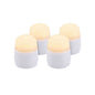 Papstar Securit® 4 LED theelichtjes navulverpakking Ø 4 cm x 5 cm "Amsterdam" brandduur 12-40 uur