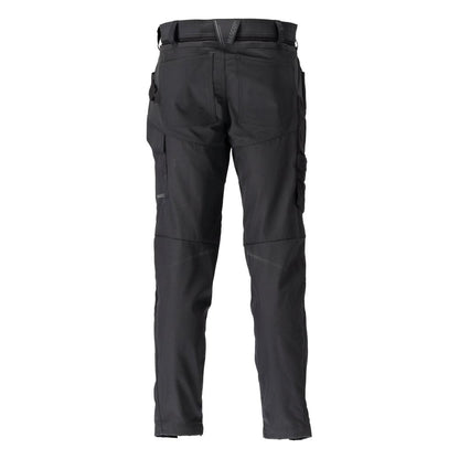 Broek met kniezakken broek, zwart