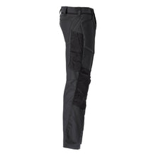 Broek met kniezakken broek, zwart
