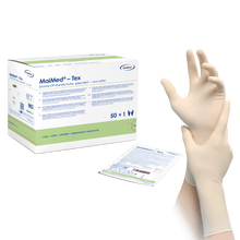 MaiMed-Tex steriele, licht gepoederde latex chirurgische handschoenen 50 paar/doos