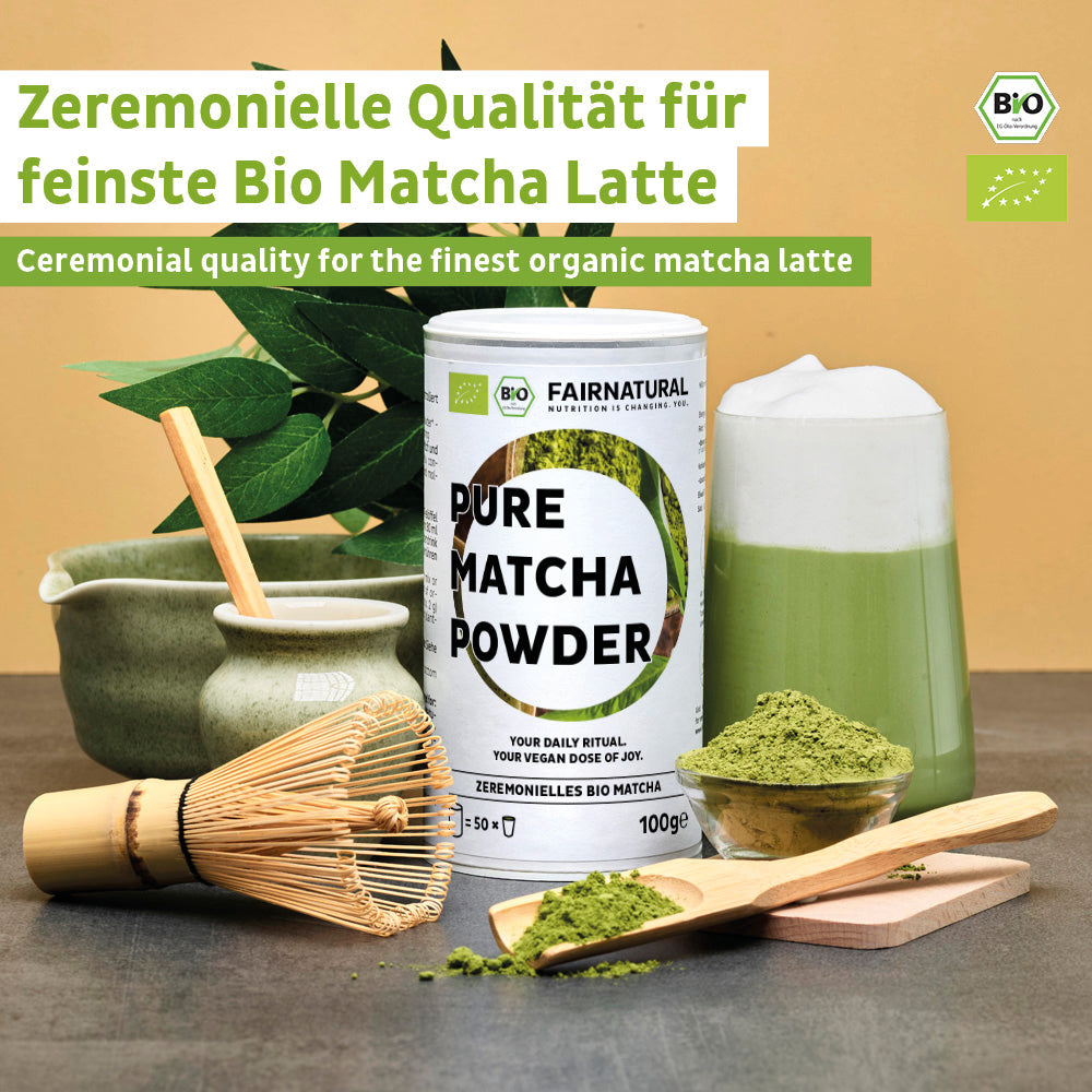 Ceremoniële biologische matcha in poedervorm
