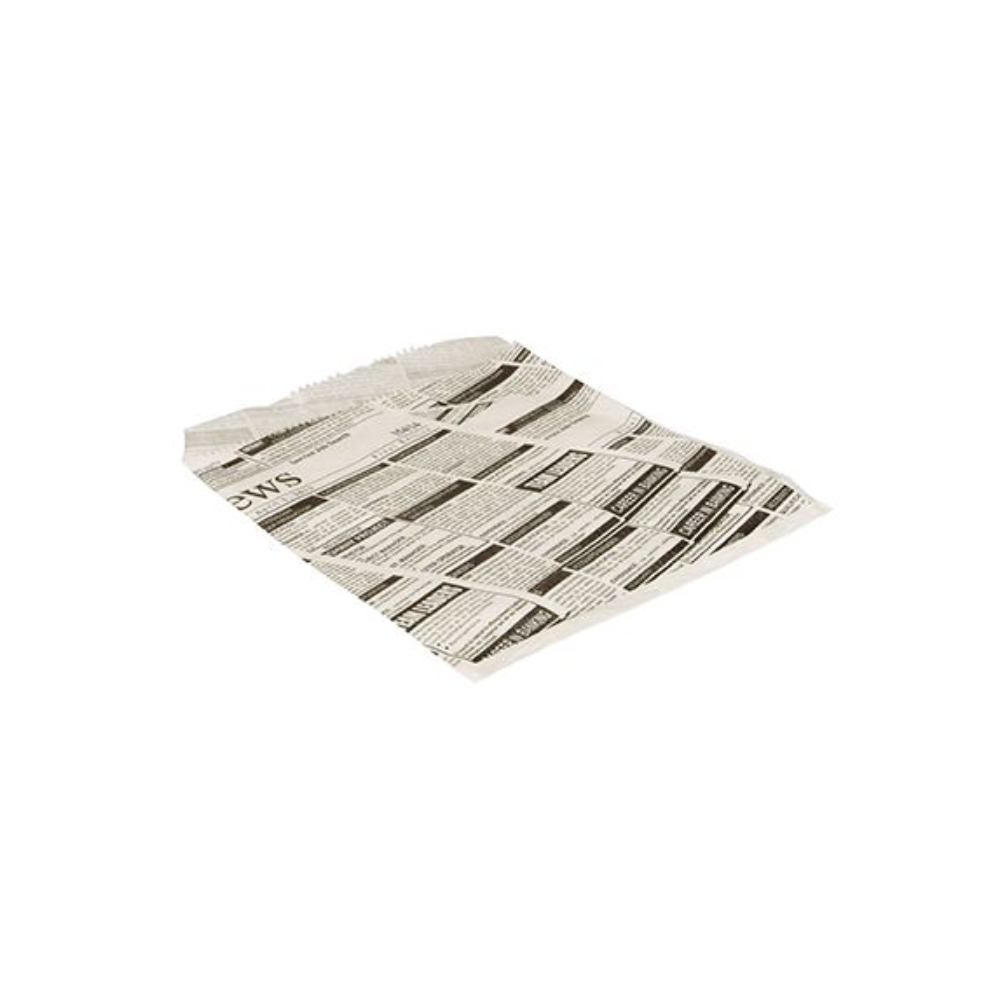 Een enkel PAPSTAR 1000 hamburgerzakjes-vel, gemaakt van vetdichte perkamentvervanger van de PAPSTAR GmbH, ligt plat op een witte ondergrond.