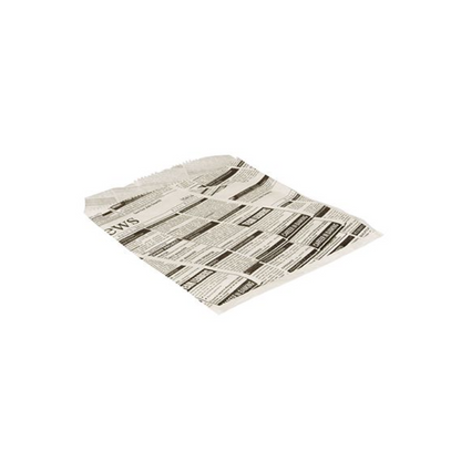 Een enkel PAPSTAR 1000 hamburgerzakjes-vel, gemaakt van vetdichte perkamentvervanger van de PAPSTAR GmbH, ligt plat op een witte ondergrond.