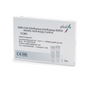 Een verpakking met de opdruk „Pluslife SARS-CoV-2/Influenza A/Influenza B/RSV Nucleïnezuur PCR Controlekit | Verpakking (1 paar)“ van Sunggo Europe B.V. bevat certificeringsmarkeringen, contactinformatie en toont een afbeelding van twee flesjes, wat de functie van het product als nauwkeurige controlekit voor een effectieve Influenza-PCR-test benadrukt.
