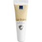 De beige-witte 10-ml-tube van de Abena Re-Seller GmbH lippenbalsem met witte dop en de opdruk "No color", "DERMATOLOGISCH GETEST" en het Nordic Swan Ecolabel hydrateert voor zachte, gezonde lippen. Verkrijgbaar als doos (300 verpakkingen).