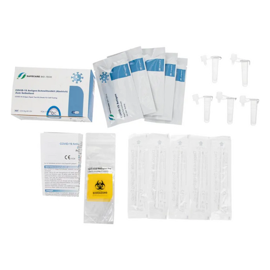 Safecare Laientest 5er COVID-19 Antigen Rapid Test | Packung (5 Stück)