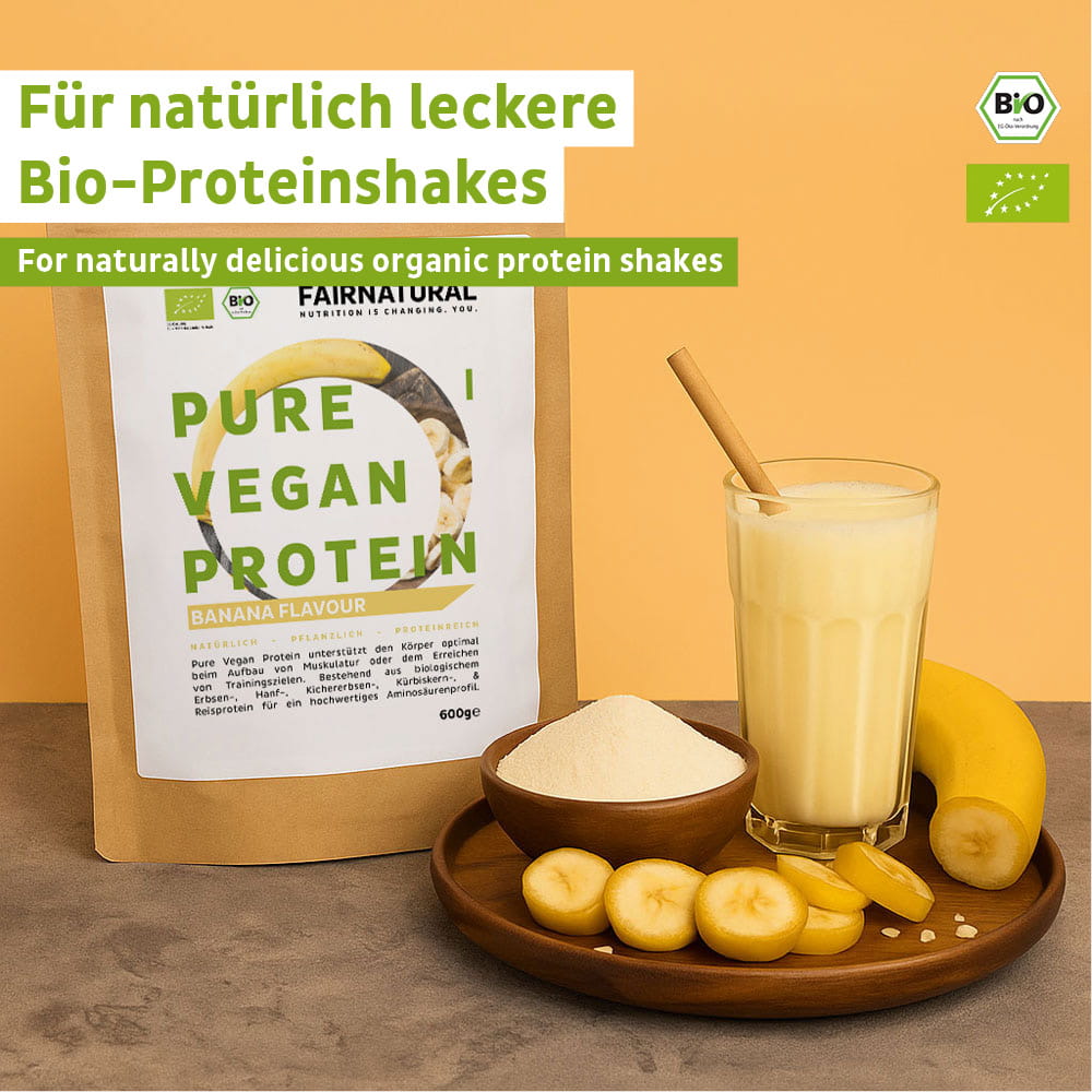 Biologische vegan eiwitpoeder banaan zonder soja