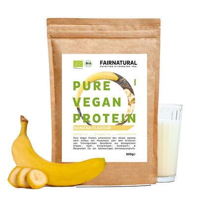 Biologische vegan eiwitpoeder banaan zonder soja