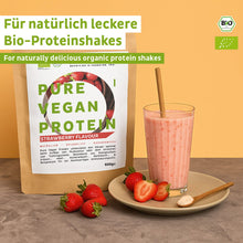 Biologische vegan eiwitpoeder aardbei zonder soja