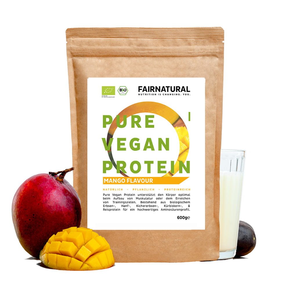 Biologische vegan eiwitpoeder mango zonder soja