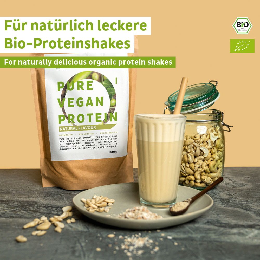 Biologisch veganistisch eiwitpoeder neutraal zonder soja