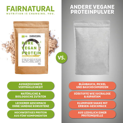 Biologisch veganistisch eiwitpoeder vanille zonder soja