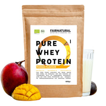 Biologische weiproteïnepoeder mango