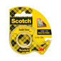 Eine Packung Scotch® doppelseitiges Klebeband von 3M Deutschland GmbH (12,7 mm x 7,89 m) mit 25% extra frei und gelbem Handabroller, geeignet zur Verwendung auf Papier. Enthält 1 Rolle.