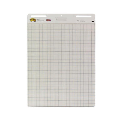 Het Post-it® Super Sticky zelfklevende vergaderblok/flipover van 3M Deutschland GmbH, wit, 58,4 x 50,8 cm, 20 vellen/blok (2 blokken), met Command™-strips voor wandmontage, is ideaal voor vergaderingen en presentaties.