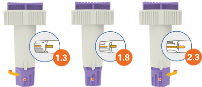 Alphacheck TRI veiligheidslancetten 23G | Pak (100 stuks)